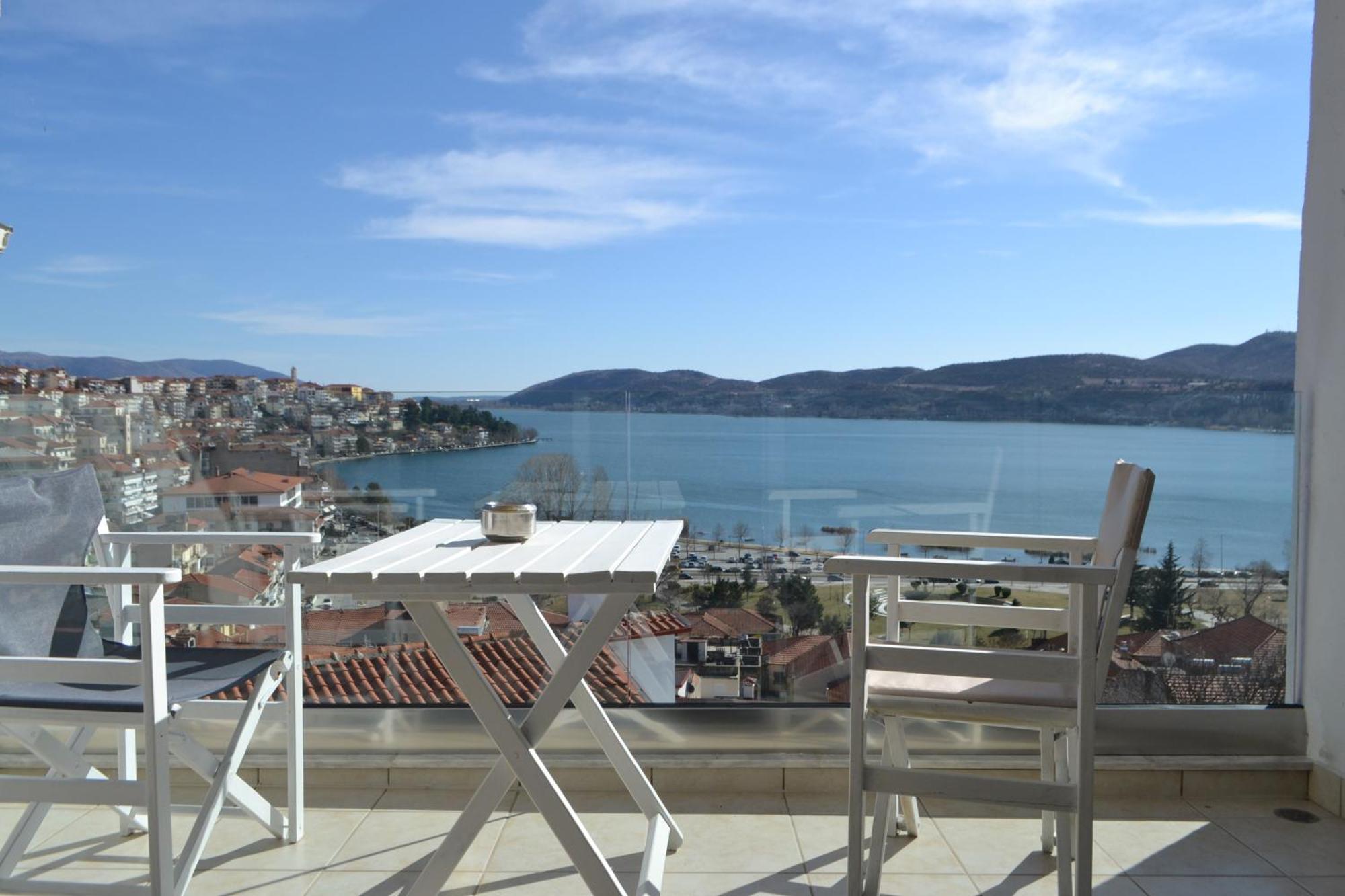 Calm Lake Balcony Kastoria Exterior foto